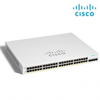 시스코 48포트 PoE 기가비트 스위칭 허브, 740W PoE+ / 10G SFP+ 4포트 CBS220-48FP-4X