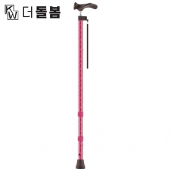 강원전자 더돌봄 프리미엄 아이젠 오른손 지팡이(핑크) DB-CASP02