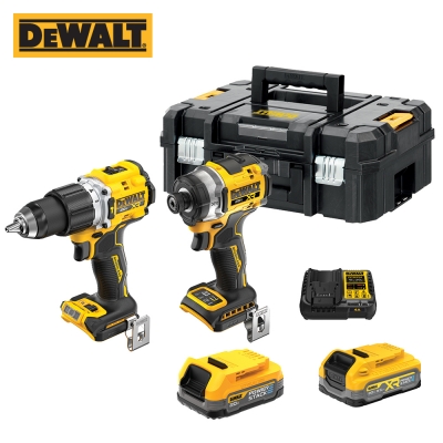 디월트 20V MAX DCF860 임팩트 드라이버 + DCD806 햄머드릴 드라이버 콤보 세트(파워스택 3.5Ah 1팩/1.7Ah 1팩, 충전기) DCK2047E1S1T-KR