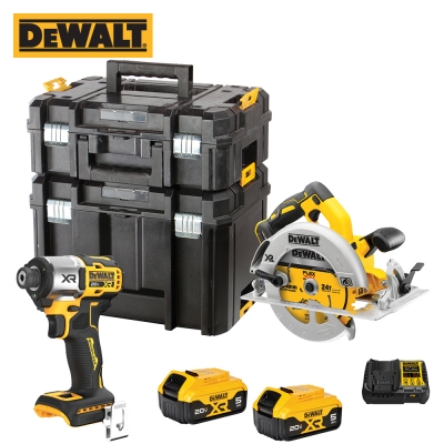 디월트 20V MAX DCF845 임팩트 드라이버 + DCS570 원형톱 콤보 세트(5.0Ah 2팩, 충전기) DCK2148P2T-KR