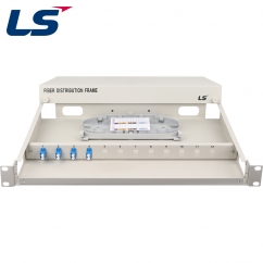 LS전선 12포트 1U 랙 타입 광분배함, 싱글모드 LC 8코어 LS-FDF-LC-SM-008-DP-I