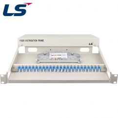 LS전선 24포트 1U 랙 타입 광분배함, 싱글모드 LC 48코어 LS-FDF-LC-SM-048-DP-I