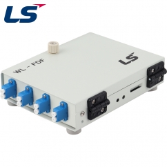 LS전선 4포트 미니 광분배함, 싱글모드 LC 8코어 LS-FDF-LC-SM-C-008-DP-MW