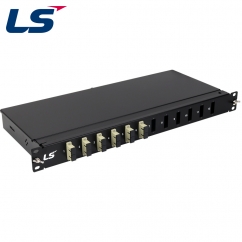 LS전선 12포트 1U 랙 타입 광분배함, 멀티모드 SC 12코어 LS-FDF-SC-MM-C-012-DP