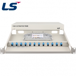 LS전선 12포트 1U 랙 타입 광분배함, 싱글모드 SC 12코어 LS-FDF-SC-SM-012-SP-I