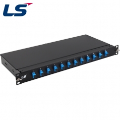LS전선 12포트 1U 랙 타입 광분배함, 싱글모드 SC 12코어 LS-FDF-SC-SM-012-SP