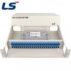 LS전선 48포트 2U 랙 타입 광분배함, 싱글모드 SC 48코어 LS-FDF-SC-SM-2U-048-SP-I