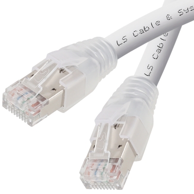 LS전선 CAT.7 S/FTP 랜 케이블 25m, 그레이 LS-PC-SSP7-GY-250
