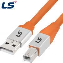 LS전선 USB2.0 슈퍼라이프사이클 High-Flex AM-BM 케이블 1m LS-UBB-20H-010