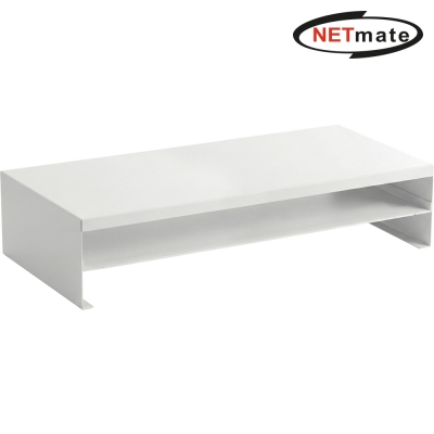 강원전자 넷메이트 다용도 2단 메탈 받침대, 560x260x125mm 화이트 NM-AM560WF