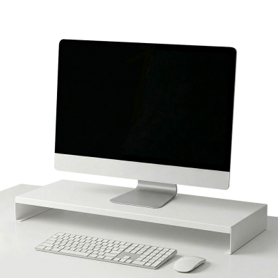 강원전자 넷메이트 울트라 와이드 메탈 받침대 900x400x80mm 화이트 NM-AM900WHG