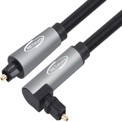 강원전자 넷메이트 디지털 광 오디오 각각 꺾임 케이블 0.5m NM-ATS005A