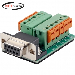 강원전자 넷메이트 DB9F / 9핀 터미널 블록 젠더 NM-DB9F01