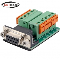 강원전자 넷메이트 DB9F / 9핀 터미널 블록 젠더 NM-DB9F02