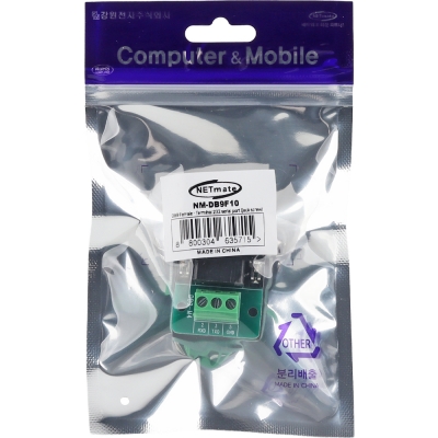 강원전자 넷메이트 DB9F / 3핀 터미널 블록 젠더 NM-DB9F10