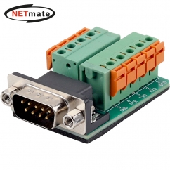 강원전자 넷메이트 DB9M / 9핀 터미널 블록 젠더 NM-DB9M02