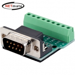 강원전자 넷메이트 DB9M / 9핀 터미널 블록 젠더 NM-DB9M03