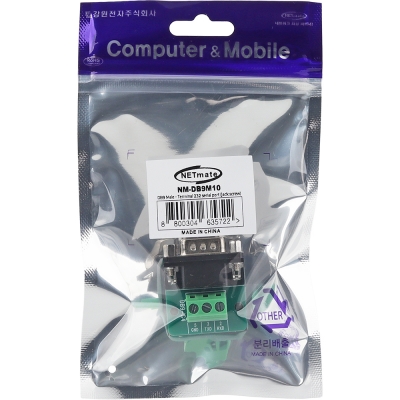 강원전자 넷메이트 DB9M / 3핀 터미널 블록 젠더 NM-DB9M10