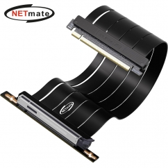 강원전자 넷메이트 PCI-E 5.0 라이저 케이블 300mm (블랙/90도) [EZDIY-FAB] NM-DPC2474