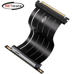 강원전자 넷메이트 PCI-E 5.0 라이저 케이블 200mm (블랙/90도) [EZDIY-FAB] NM-DPC247