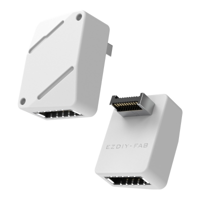 강원전자 넷메이트 USB3.2 Gen2 Type E 변환 어댑터, 화이트 RVS 90도 [EZDIY-FAB] NM-DPC2653