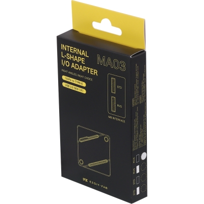 강원전자 넷메이트 USB3.0 20핀 헤더 Type E 변환 어댑터, 블랙 RVS [EZDIY-FAB] NM-DPC2671