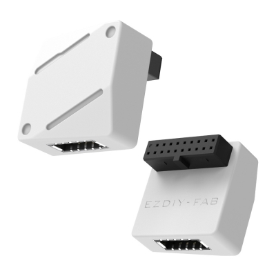 강원전자 넷메이트 USB3.0 20핀 헤더 Type E 변환 어댑터, 화이트 RVS [EZDIY-FAB] NM-DPC2673
