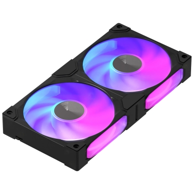 강원전자 넷메이트 ARGB PWM 240mm 쿨링팬, 블랙 [EZDIY-FAB] NM-DPI271