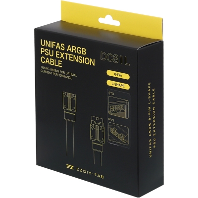 강원전자 넷메이트 ARGB PCI-E 8핀 연장 케이블 300m, 화이트 STD [EZDIY-FAB] NM-DPR2592