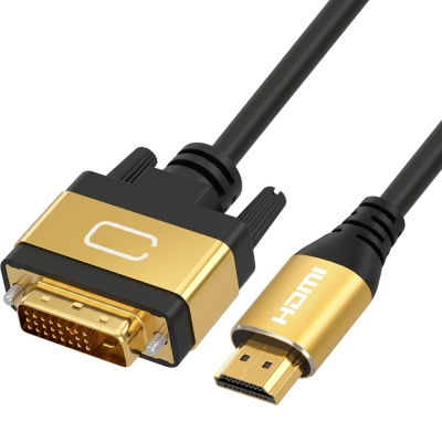 강원전자 넷메이트 HDMI to DVI Gold Metal 케이블 2m NM-HDM20