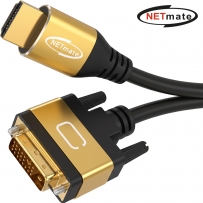 강원전자 넷메이트 HDMI to DVI Gold Metal 케이블 5m NM-HDM50