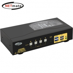 강원전자 넷메이트 듀얼 4K 60Hz HDMI KVM 4:1 스위치(USB) NM-HK4604D