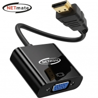 강원전자 넷메이트 HDMI to VGA(RGB) 컨버터, 오디오 출력/전원 입력 NM-HV02AP