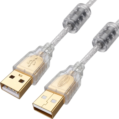 강원전자 넷메이트 프리미엄 USB2.0 AM-AM 투명 케이블 2m NM-PUA220S