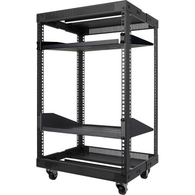 강원전자 넷메이트 조립식 오픈 허브랙, 블랙 NM-S850FRB