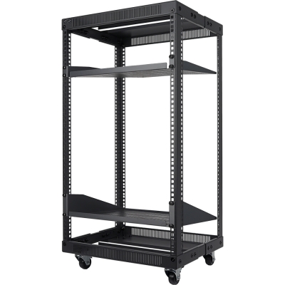 강원전자 넷메이트 조립식 오픈 허브랙, 블랙 NM-S950FRB