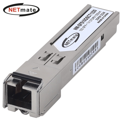 강원전자 넷메이트 10G 싱글모드 SFP+ BiDi 광 모듈(SC/TX1270nm/RX1330nm/20km) NM-SFS10GSCT1220