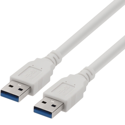 강원전자 넷메이트 USB3.0 AM-AM 케이블 1m (화이트) NM-TUA310