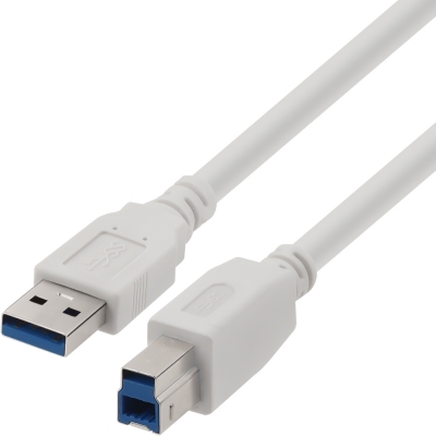 강원전자 넷메이트 USB3.0 AM-BM 케이블 3m (화이트) NM-TUB330