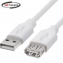 강원전자 넷메이트 USB2.0 연장 AM-AF 케이블 1m (화이트) NM-TUF210