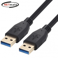 강원전자 넷메이트 USB3.0 AM-AM 케이블 1m (블랙) NM-UA310BKZ
