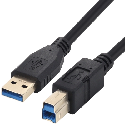 강원전자 넷메이트 USB3.0 AM-BM 케이블 0.5m (블랙) NM-UB305BKZ