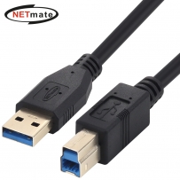 강원전자 넷메이트 USB3.0 AM-BM 케이블 1.5m (블랙) NM-UB315BKZ