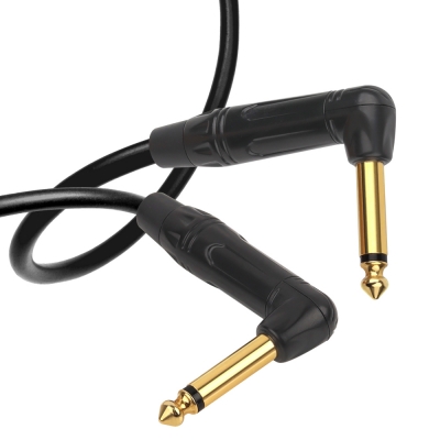 강원전자 넷메이트 TS(5.5 Mono) 마이크 양쪽 꺾임 케이블 1m NMC-AU501BAA