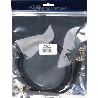 강원전자 넷메이트 TRS(5.5 Stereo)-스테레오 마이크 케이블 1m NMC-AU5301SB