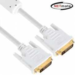 강원전자 넷메이트 DVI-D 듀얼 케이블 1m (화이트) NMC-DD10Z