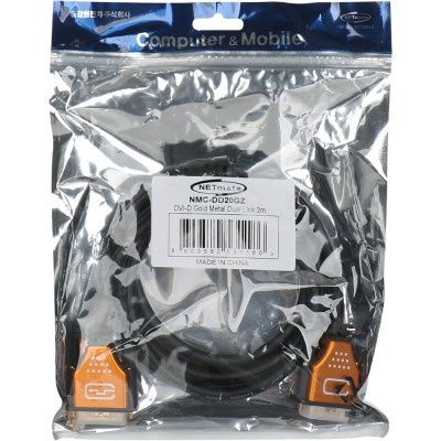 강원전자 넷메이트 DVI-D 듀얼 Gold Metal 케이블 2m NMC-DD20GZ