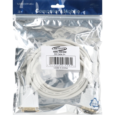 강원전자 넷메이트 DVI-D 듀얼 케이블 3m (화이트) NMC-DD30Z