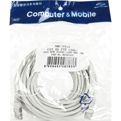 강원전자 넷메이트 CAT.5E FTP 랜 케이블 15m NMC-F515