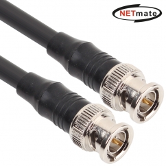 강원전자 넷메이트 5C-HFBT BNC-BNC 광대역 동축 케이블(연동선/4합/75ohm) 2m NMC-HFBTB2